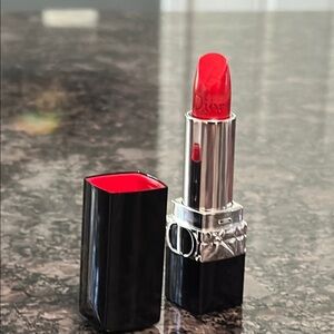 Christian Dior Rouge Dior Lipstick Red Shade 999 Metallic NWOT LUXURY Gifts RED